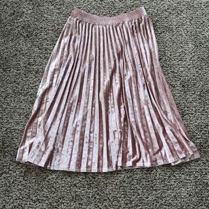 Blush, Velvet Skirt